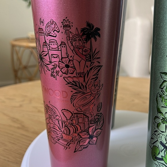 NWT Complete Set of 4 Walt Disney World Parks Stainless Steel Starbucks Tumbler - Picture 14 of 17